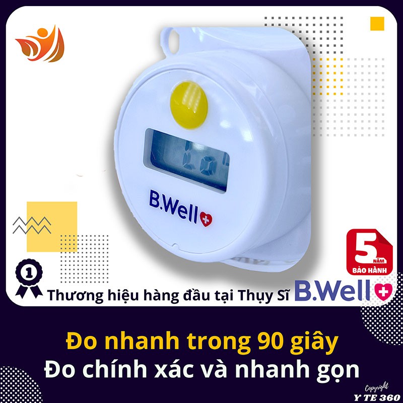 Nhiệt kế điện tử ngậm miệng đo nhiệt độ b.well wt 09 - bwell y tế 360