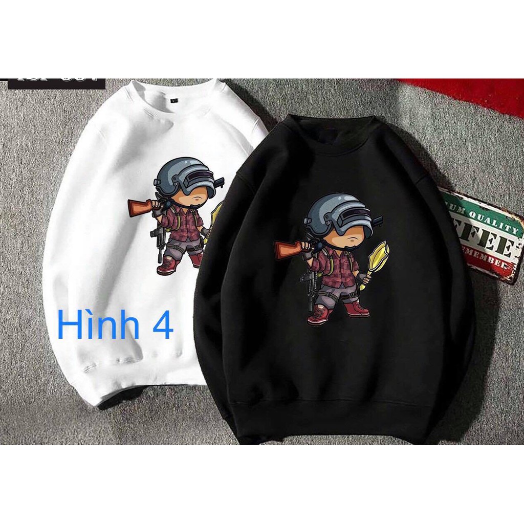 ÁO NỈ CỔ TRÒN IN HÌNH VÀ CHỮ PUBG | BigBuy360 - bigbuy360.vn