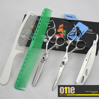 Kéo cắt tóc FREELANDER 6inch,  quai vênh KO-07 chuyên dùng cho barber / salon