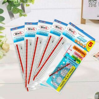 Bộ thước kẻ đa năng 5 cây - Thước bộ Win