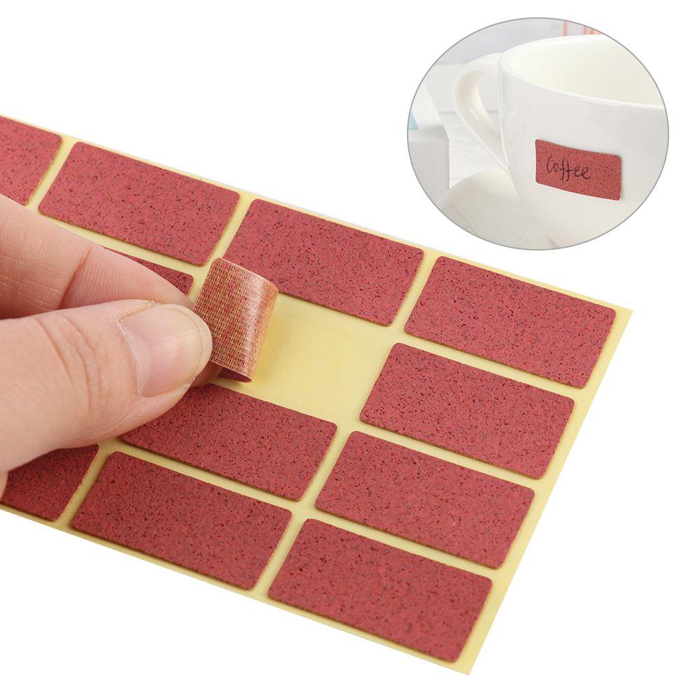 FASHYUNER Bộ 64 Miếng Dán Trang Trí Sổ Tay Bằng Gỗ Nhiều Màu|Nhãn Phân Loại Đồ Chống Thấm Nước