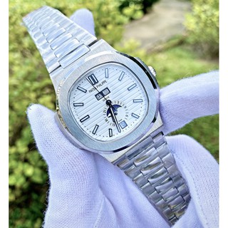 ĐỒNG HỒ NAM NAUTILUS 5726 LỊCH TUẦN TRĂNG , DÂY THÉP , SIZE 40MM , FULLBOX HÃNG