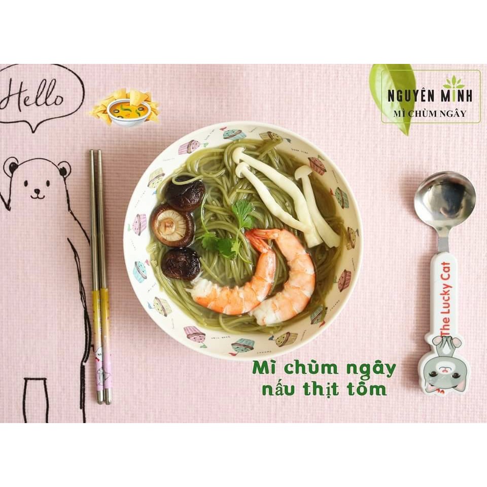 Bún Chùm Ngây Nguyên Minh  300g- Bún Rau Củ Hữu Cơ Cho bé ăn dặm