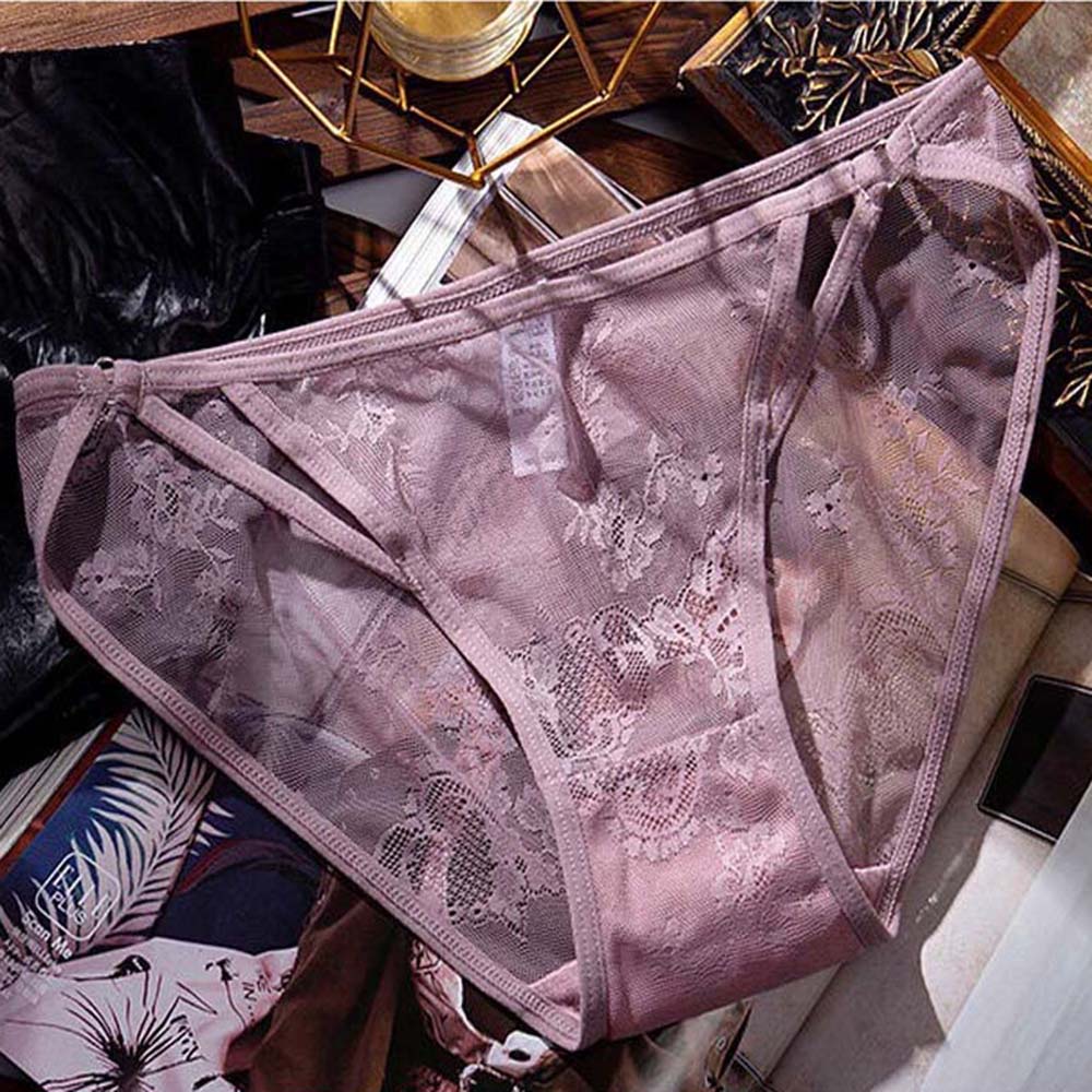 Quần Lót Cotton Nylon Siêu Mỏng Phối Ren Hoa Xuyên Thấu Thoáng Khí Thời Trang Hàn Quốc Cho Nữ | BigBuy360 - bigbuy360.vn