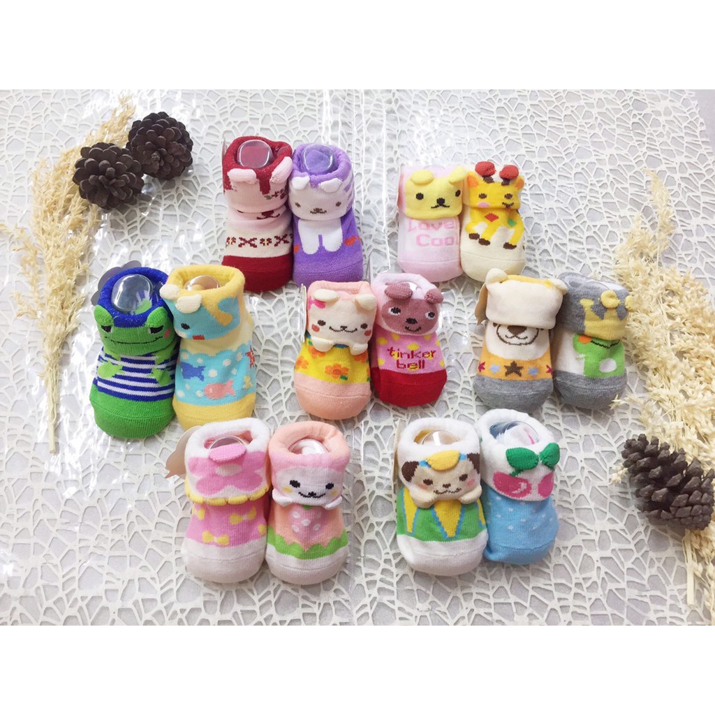 Tất Vớ Hoạ Tiết Thú Cho Bé Từ 0-6 Tháng