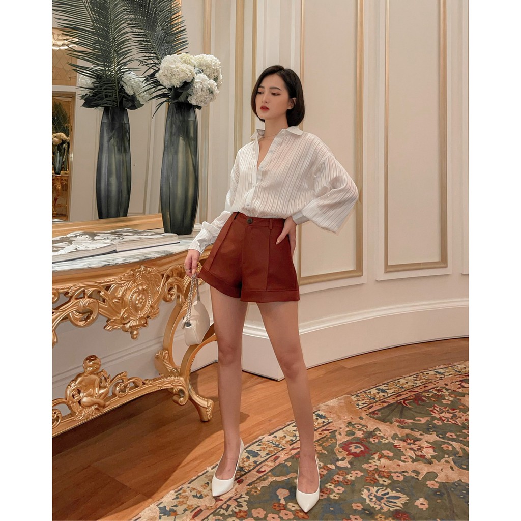 Quần short ngắn chỉ giữa , Peace House Clothing