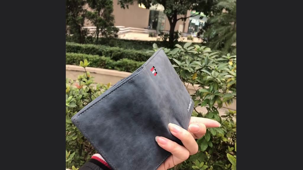 Ví Da Nam - Bóp Nam Da Lộn Dáng Đứng D2341