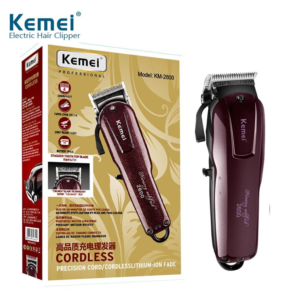Combo Tông Đơ Chuyên Nghiệp Kemei 2600 Tặng Kèm 2 Kéo Cắt Tỉa Tiện Lợi, Hỗ Trợ 1 Đổi 1, Freeship Toàn Quốc