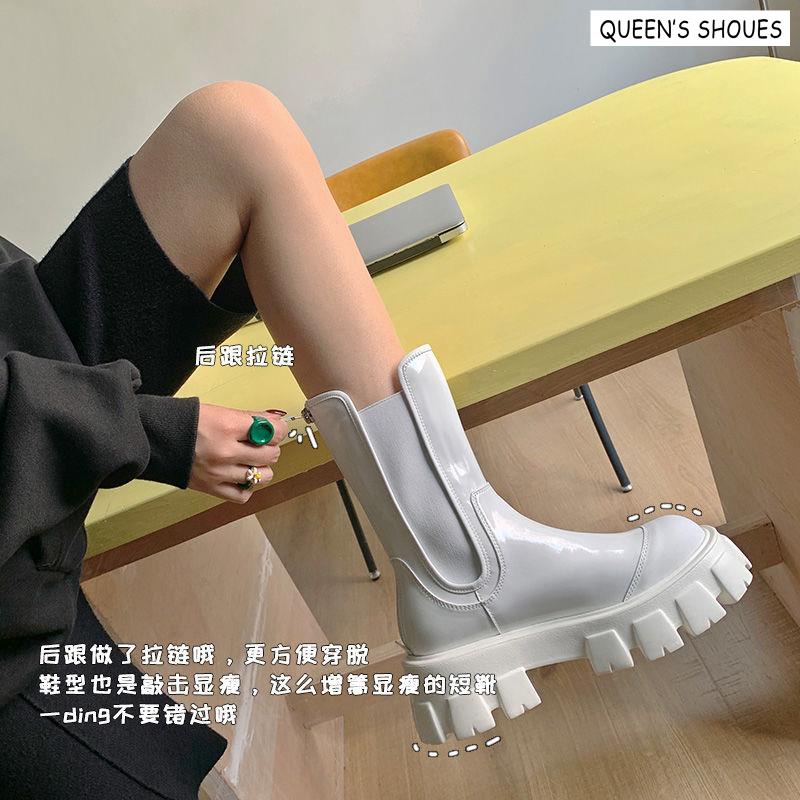 Giày Bốt Martin Đế Dày Tăng Chiều Cao Thời Trang Cá Tính Cho Nữ