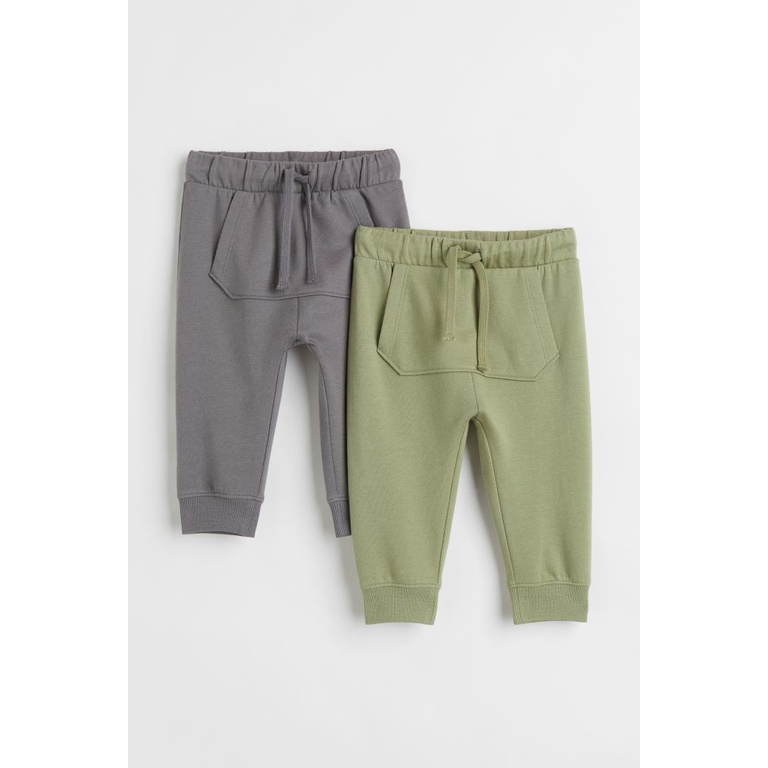 Set 2 quần HM AUT | săn sale HM US | Quần nỉ da cá mềm sz 6/9m đến 3/4y