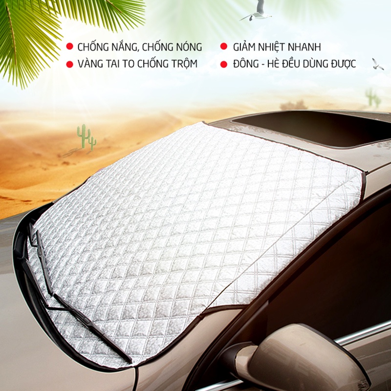 Tấm che chống nắng SOEASY cách nhiệt tuyệt đối cho kính trước ôtô EX016