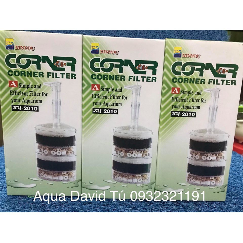 Sủi vi sinh lọc nước bể cá cảnh Corner Filter Xy-2010