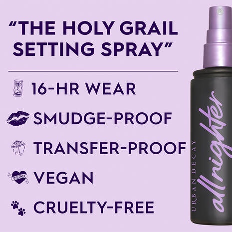 (Mẫu mới) XỊt giữ make up Urban Decay All Nighter Setting Spray phù hợp mọi loại da | WebRaoVat - webraovat.net.vn