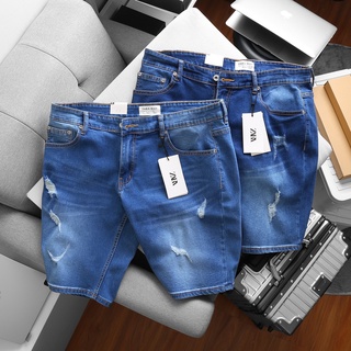 bigsize < 120kg QUẦN SHORT JEAN NAM BIGSIZE - Tông xanh