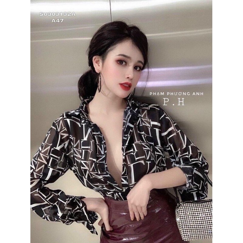 [Mã WASKT410K giảm 10K đơn 50K] áo sơ mi lụa chữ zz dài tay