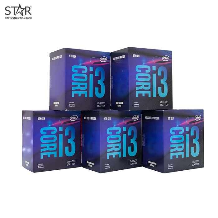 CPU Intel Core i3 9100F (6N) (4.20GHz, 6M, 4 Cores 4 Threads) Box Chính Hãng (Không GPU) | WebRaoVat - webraovat.net.vn