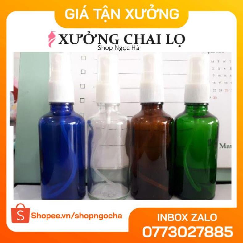 Chai Xịt Phun Sương ❤ GIÁ TỐT NHẤT ❤ Chai xịt phun sương thủy tinh 15ml,20ml,30ml chiết nước hoa