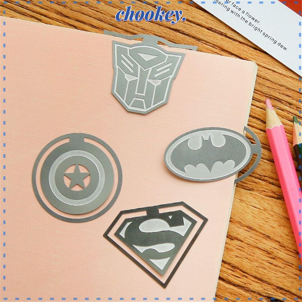 Bookmark Kim Loại Hình Hoạt Hình Superman Captain America