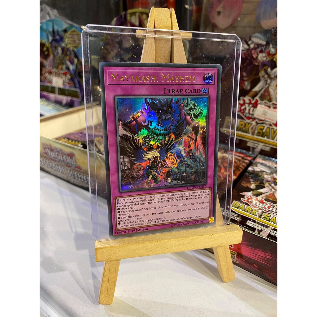 [ Dưa Hấu Yugioh ] Lá bài thẻ bài Mayakashi Mayhem - Ultra Rare - Tặng bọc bài nhựa bảo quản