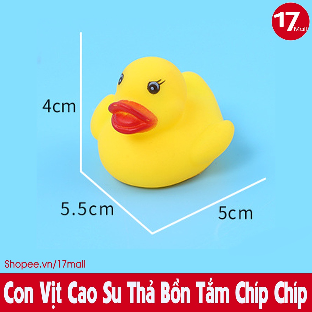 Con vịt cao su thả chậu tắm bóp kêu chíp chíp, cùng bé yêu vui vẻ đi tắm 🛒17Mall