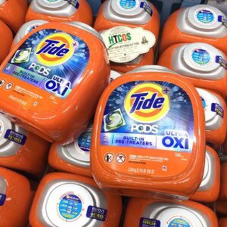 Viên Giặt Xả Tide Pods 104 Viên Downy 4in1 - Ultra Oxi - Hàng Chuẩn Mỹ