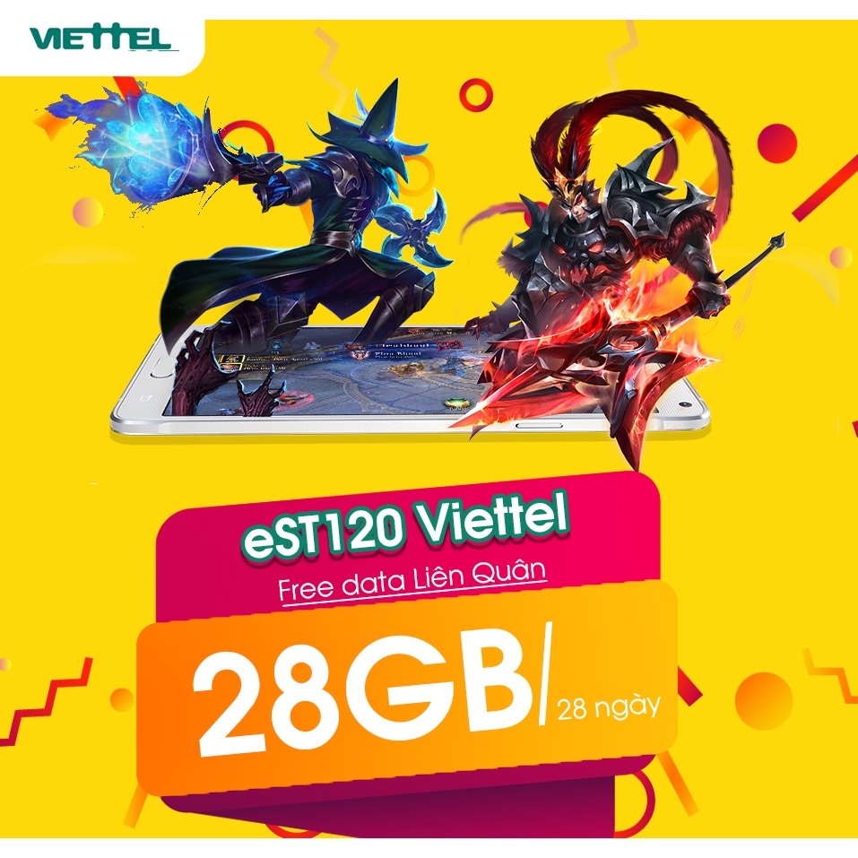 Sim viettel 4G 12EST120 trọn gói 1 năm không cần nạp tiền miễn phí chơi game liên quân