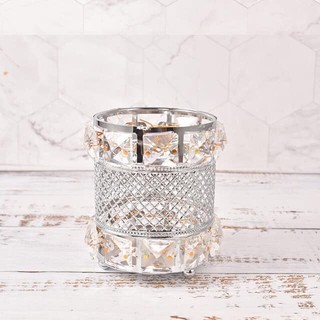 Cốc pha lê đựng dụng cụ nail, make up