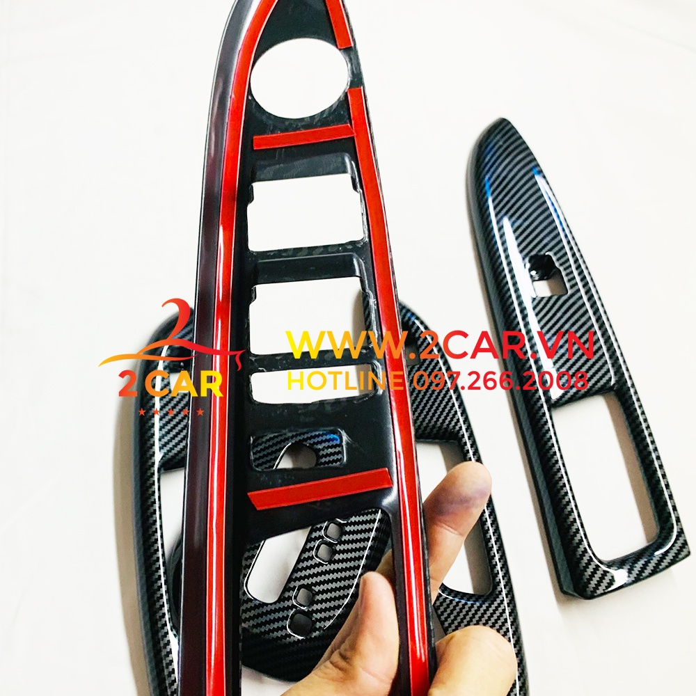 Ốp nội thất Vinfast Fadil 2018-2022, vân CARBON chất liệu nhựa cao cấp nhất