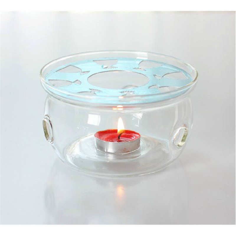 Đế nến thủy tinh đun trà