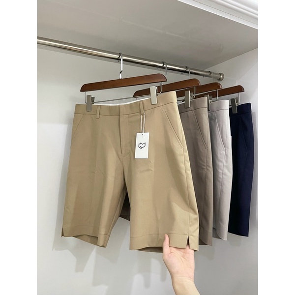Quần Short Ngắn Xẻ - Kaki Short