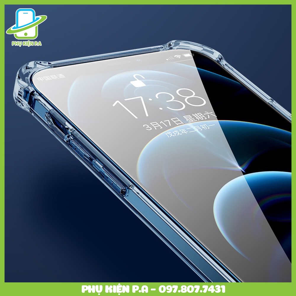 Ốp lưng chống sốc trong suốt cho iPhone 15 Pro Max/14 Plus/13 Mini/12/11/X/XR/XS Max/8/7/6