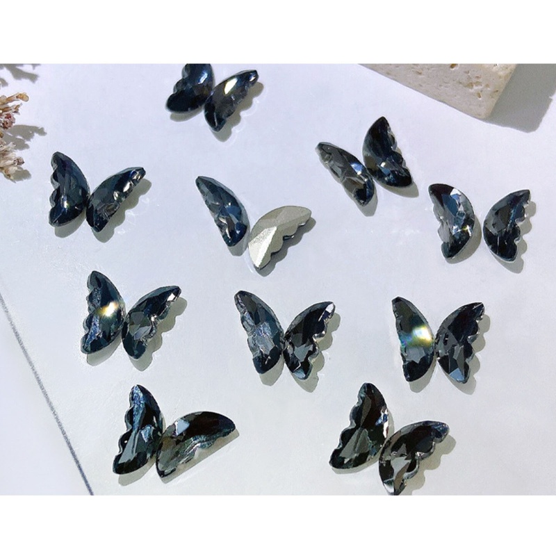 Đá Pha Lê Hình Bướm Trang Trí Móng Tay Nghệ Thuật