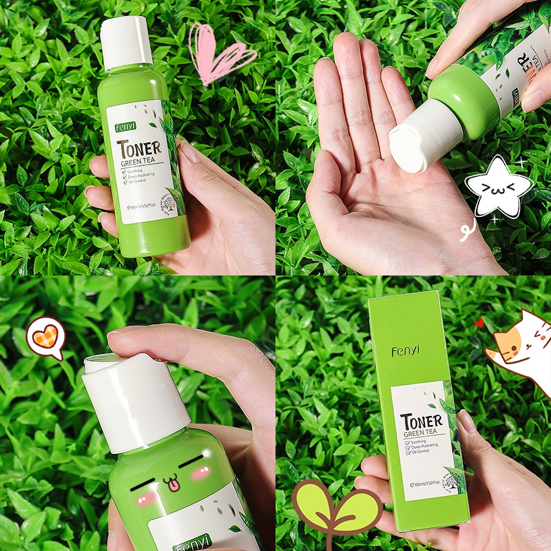 Toner Fenyi chiết xuất trà xanh dưỡng ẩm sâu làm dịu da kiểm soát dầu 100ml