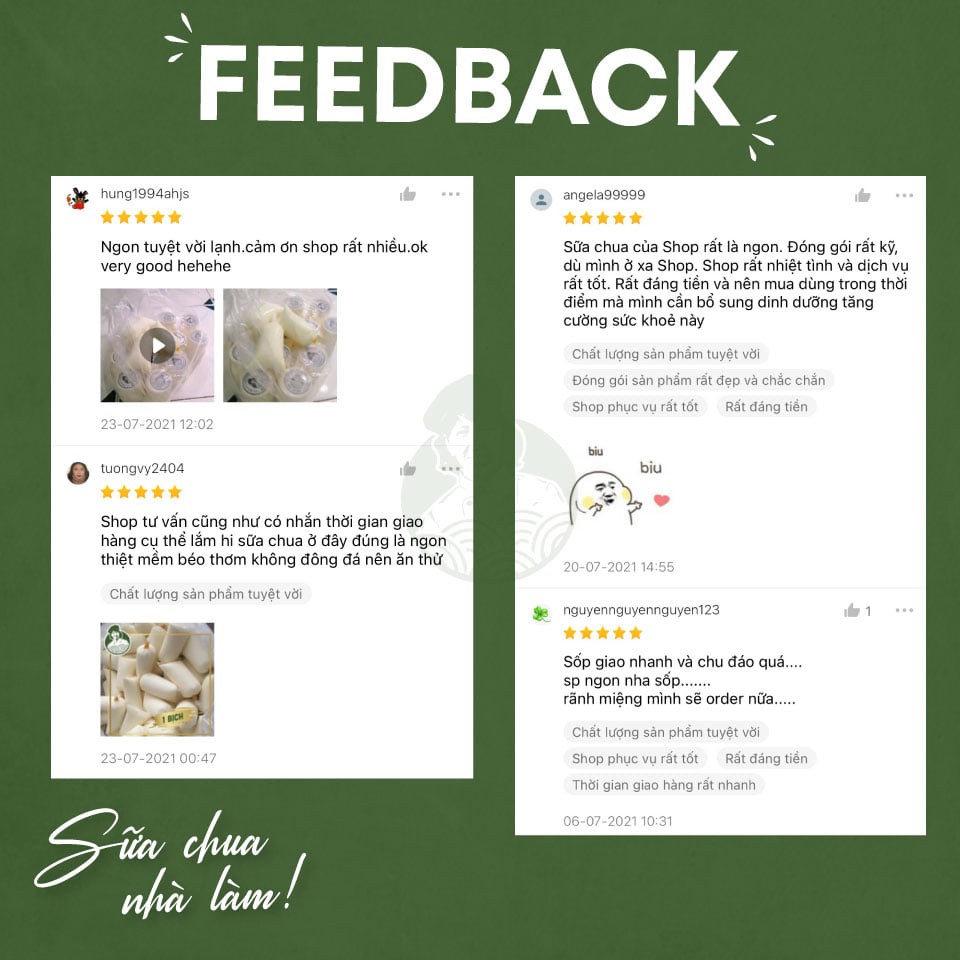 [Now Ship] Sữa Chua Nhà Làm Sữa Chua Dẻo - Sữa Chua Bịch - Bình Thạnh | BigBuy360 - bigbuy360.vn