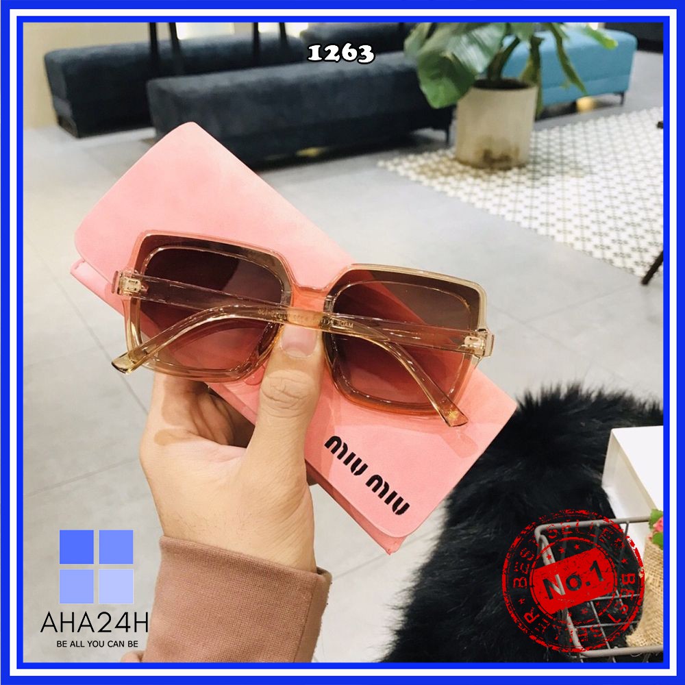 Mắt kính nữ đính ong cao cấp💖FREESHIP💖gọng kính mát viền dày tinh tế AH1263 | BigBuy360 - bigbuy360.vn