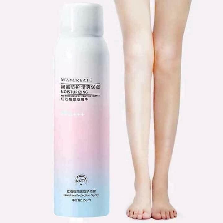 Xịt Chống Nắng Trắng Da Maycreate 150ml bật tông sau sử dụng | BigBuy360 - bigbuy360.vn