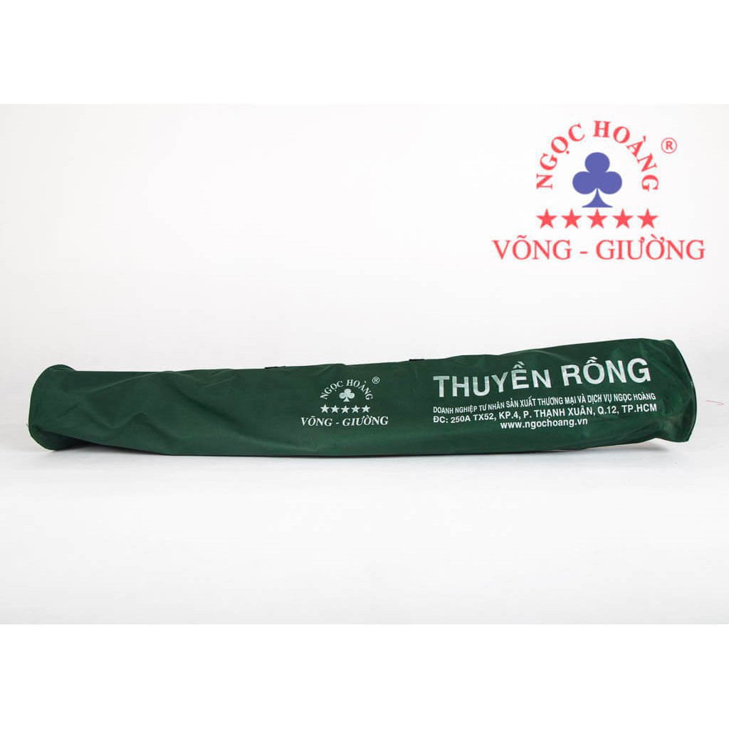 Bộ khung võng thép sơn tĩnh điện Thuyền Rồng + lưới võng cán thép 2 lớp cỡ đại cao cấp xuất khẩu Ngọc Hoàng