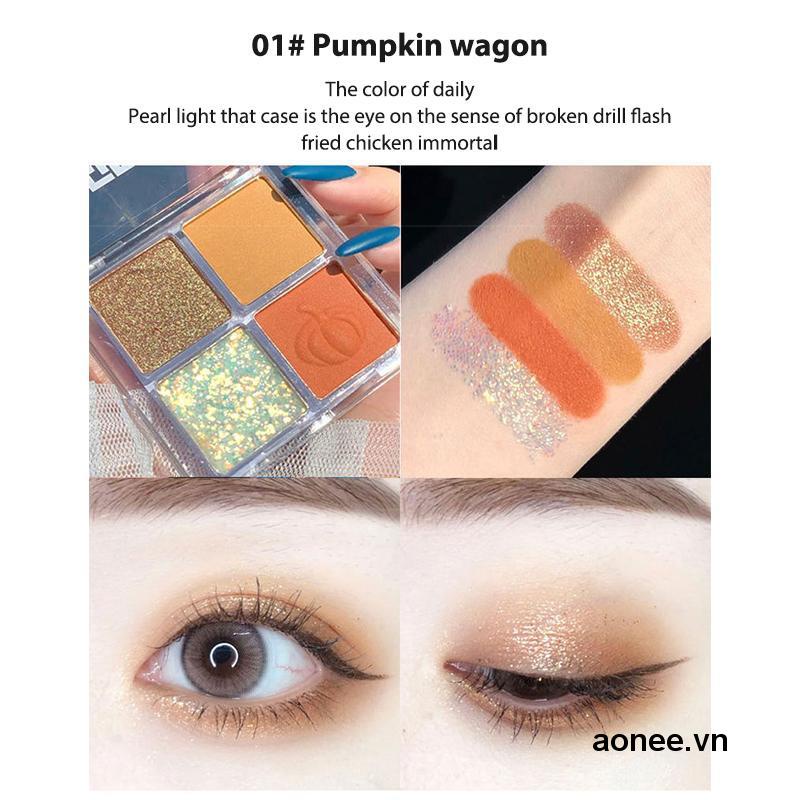 ✨✨Bảng Phấn Mắt 4 Ô Dikalu Pumpkin Wine Red