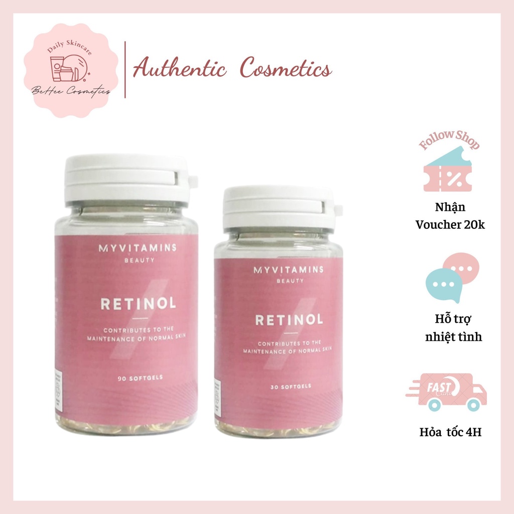 Viên Uống Giúp Trẻ Hóa Retinol Myvitamins Beauty