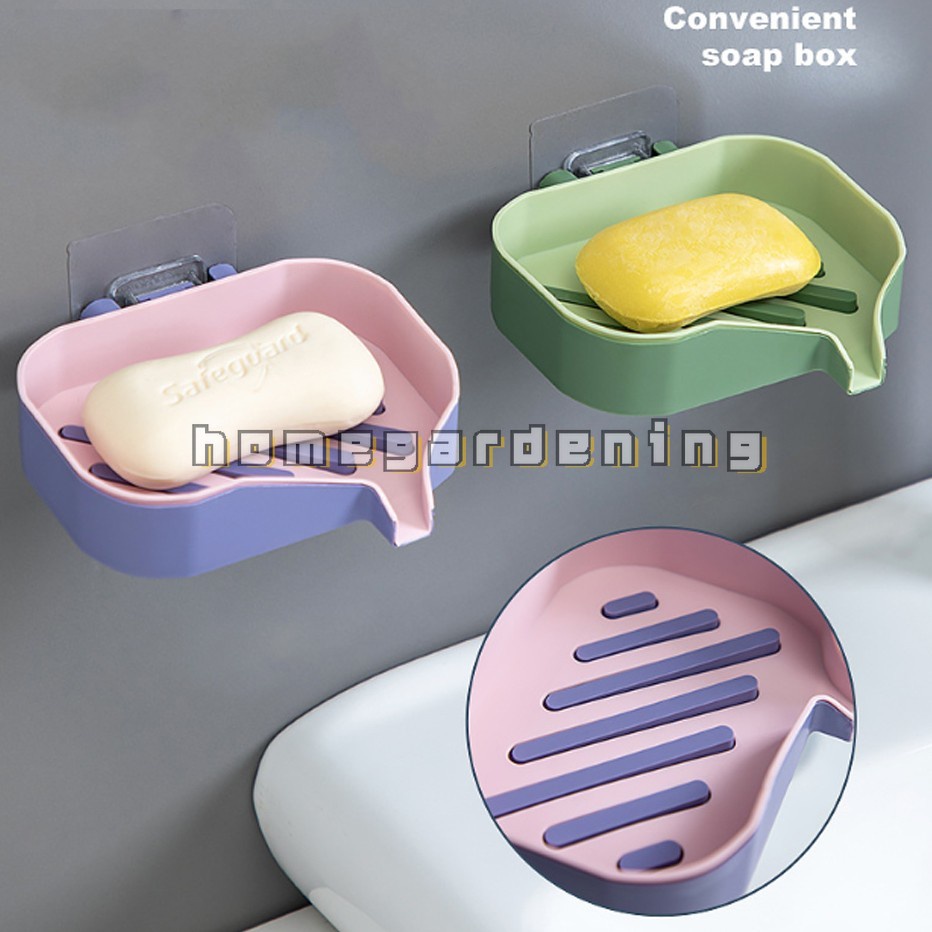 Giá Đỡ Xà Phòng Hai Tầng Gắn Tường Không Cần Khoan