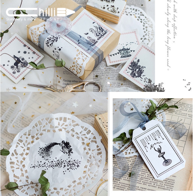 Con Dấu Gỗ (lẻ) BEIFA Trang Trí Họa Tiết Vintage Đa Dạng Siêu Đáng Yêu