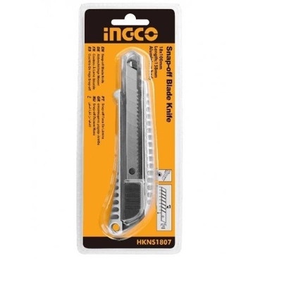 Dao rọc giấy INGCO HKNS1807 | dao cắt giấy có chiều dài 150mm, kích thước 61mm x 19mm, lưỡi sắc bén, nhỏ gọn, độ bền ca