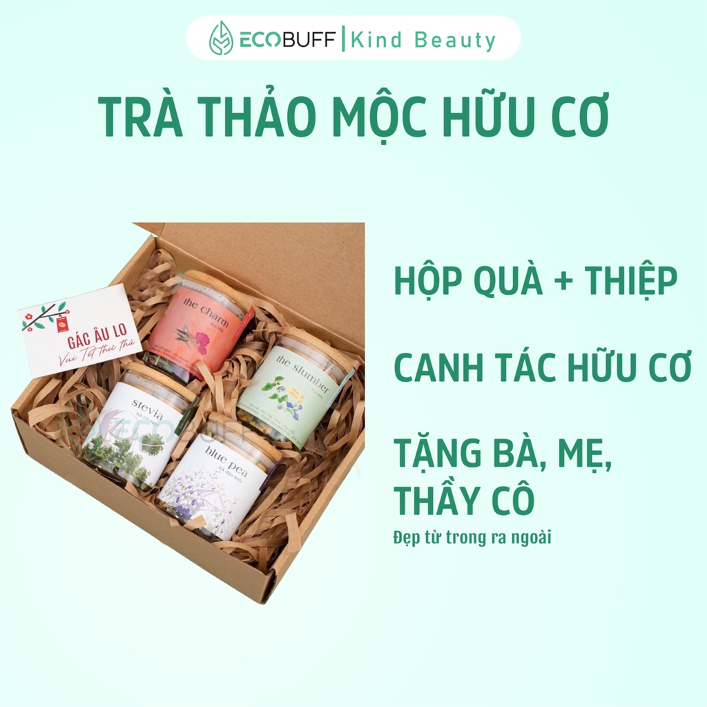 Quà 20/10 Ecobuff Set trà thảo mộc trồng thuận tự nhiên Là Nhiên Quà sinh nhật cho nữ  quà 8-3 20-10 Valentine