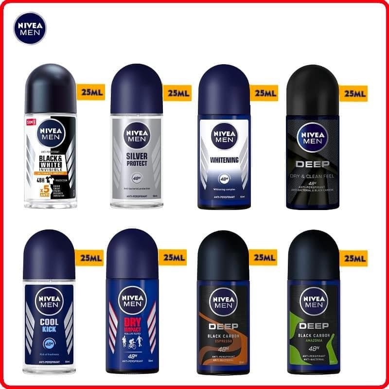 Lăn Khử Mùi Nivea Men 25ml - 50ml - Thái Lan