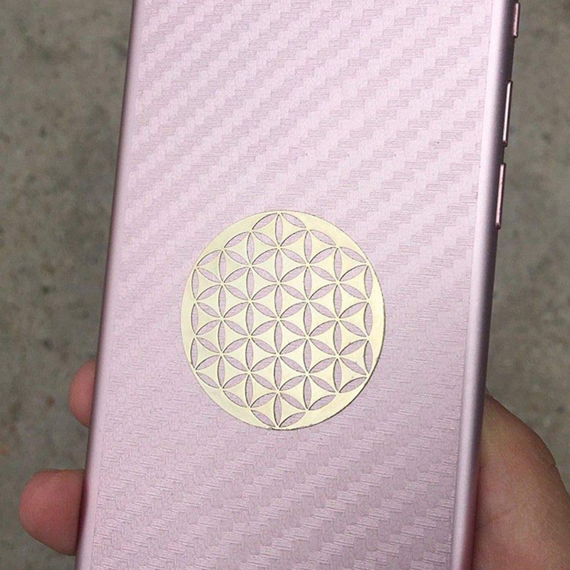 4Pcs/Set New Metal Energy Decor Sticker Flower Of Life