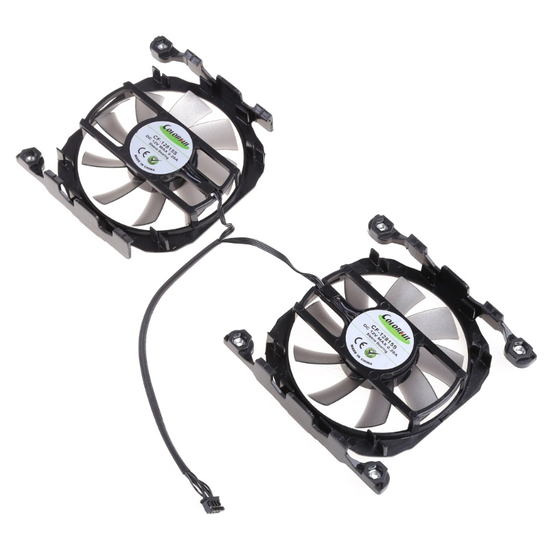 1 Cặp Quạt Tản Nhiệt L196 8015PWM-4P Cho Thẻ Đồ Họa DC 12V 0 45A Inno3D 260 GTX 750ti GTX660 GTX 750