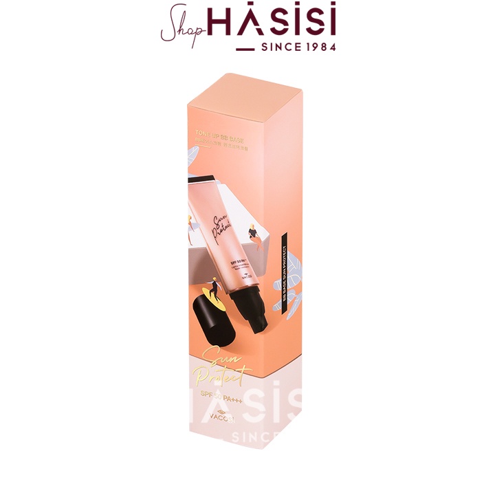 Kem Chống Nắng &amp; Lót Trang Điểm VACOSI - Tone Up BB Base Sun Protect SPF50/PA+++ 45ml