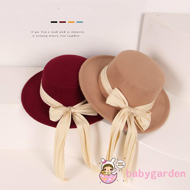 Nón Tai Bèo Đính Nơ Dễ Thương Cho Bé Gái