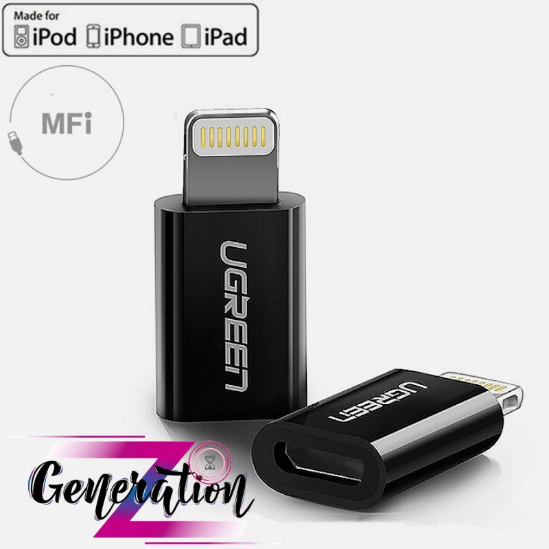 ĐẦU CHUYỂN ĐỔI MICRO USB SANG LIGHTNING UGREEN 20745