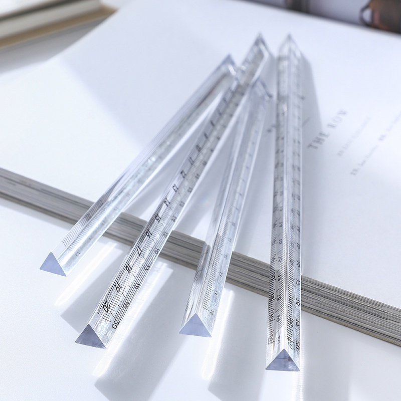 Thước đo hình tam giác trong suốt 15/20cm